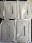 Lot Of 10 Leviton PJ26-WM Gang Decora Wallplate White Mixed — photo 4