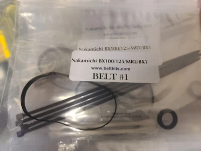 Nakamichi BX-125 cassette deck belt kit COMPLETE with CAD Instructions