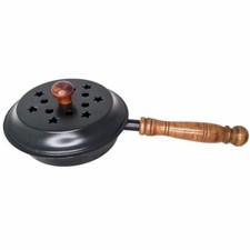 1x Charcoal Burner Iron with Handle Holder - 30cm