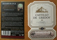 etiquetas vinos ESPAÑA CASTILLO DE GREDOS BERBERANA Dragon  wine labels