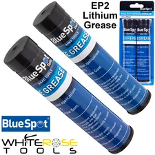 BlueSpot Multipurpose Grease EP2 Lithium Cartridge Tube 3oz 85g 2pk Grease Gun