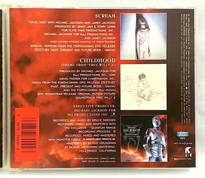 CD) Michael Jackson – Scream / Childhood, 34K 78000, Single, 2
