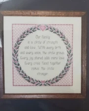 Mill Pond Designs OUR FAMILY Counted Cross Stitch Kit 919 New Thread 2 Patterns