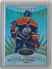 14-15 2014-15 Upper Deck Trilogy Radiant Green #101 Oscar Klefbom 063/199 Rookie