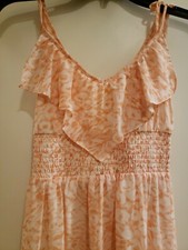 GUESS Women’s Maxi Dress High Low - Size XSmall - Pink Camouflage Chameleon CUTE