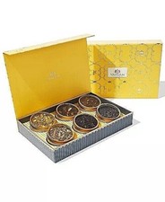 Vahdam Glow Assorted Loose Teas Gift Set 6-TIN Hibiscus Chai Herbal English 6/23