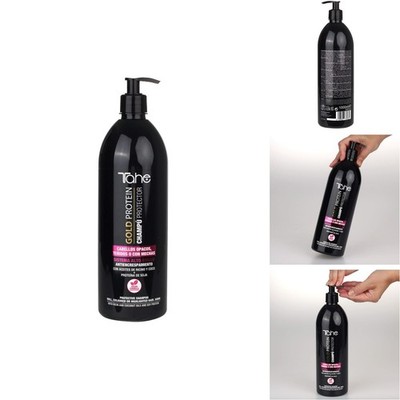 Tahe Gold Protein Protective Shampoo 1000ml Anti-Frizz for Color-Treated Hair