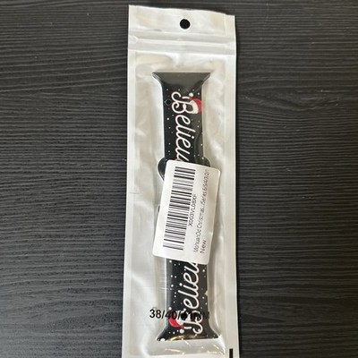 New Apple Watch Band Believe Santa Hat Black Holiday Christmas 38/40/41