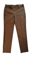 NWOT 89th & Madison Pants Women Med Brown Pull On Stretch