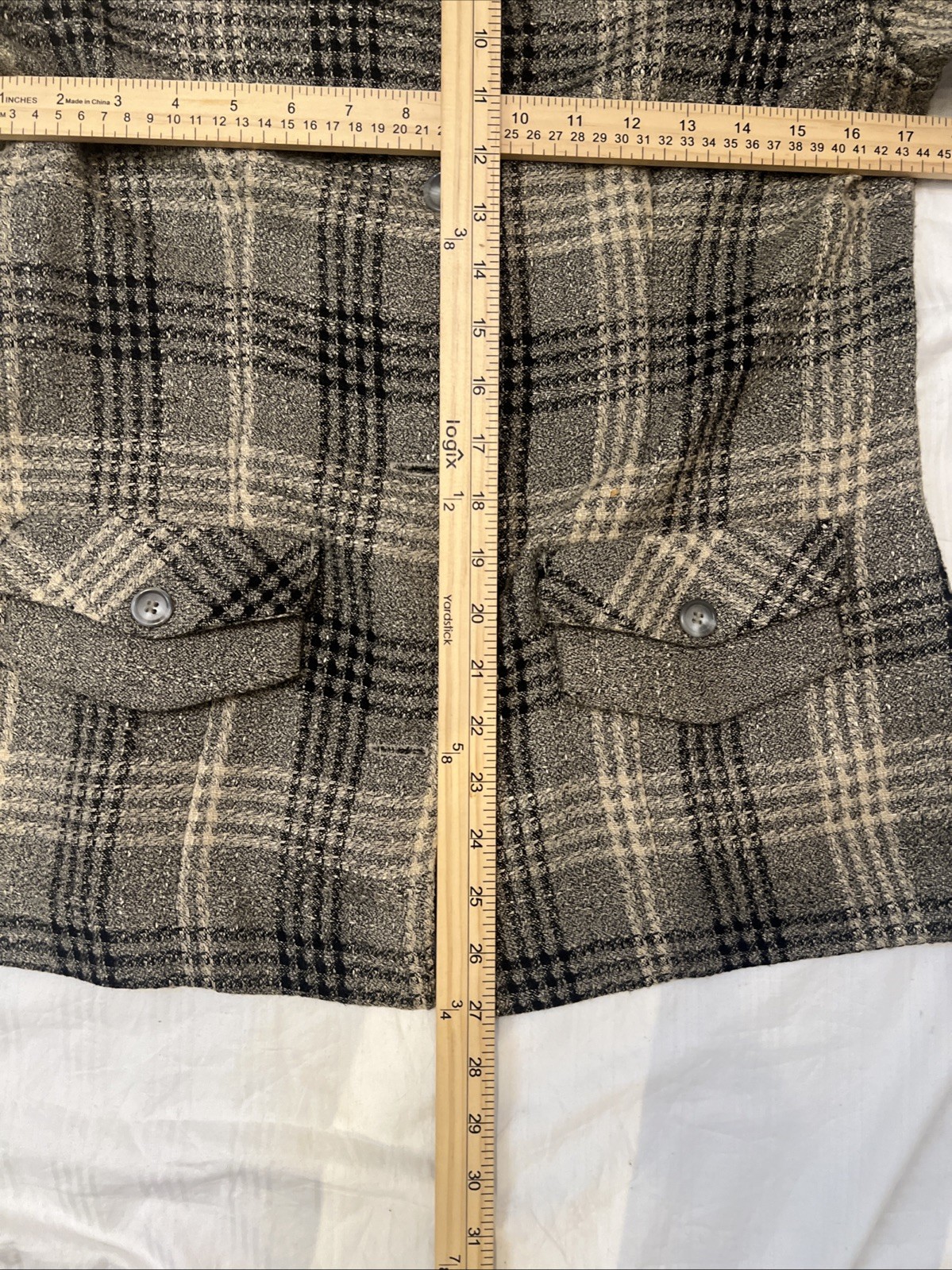 Vintage In Cinq Women’s Skirt Suit Size 8  Plaid Tweed Jacket Pencil Skirt Set