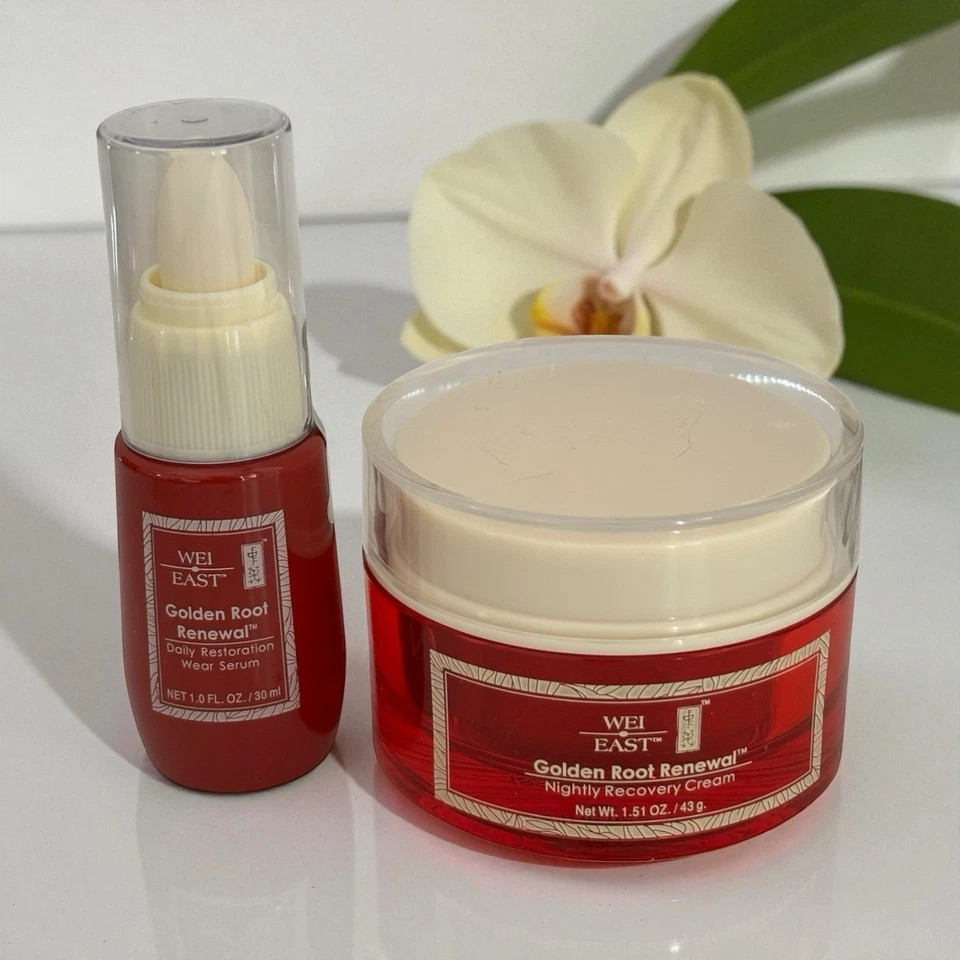WEI EAST GOLDEN ROOT RENOVAL Creme de Recuperação Noturna e Sérum de Restauração Diária - Imagem 3 de 4