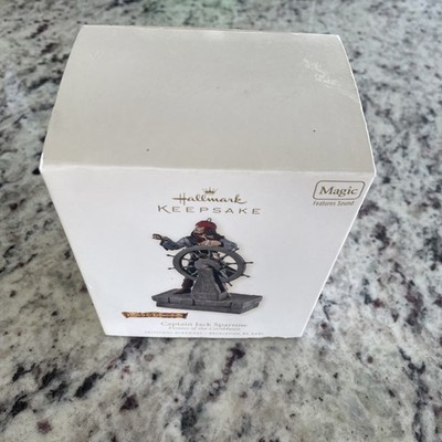 Captain Jack Sparrow Pirates of the Caribbean Magic Sound Hallmark Ornament 2008