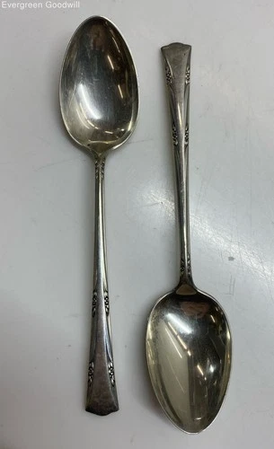 (B) Two Gorham Greenbrier Sterling Silver Spoons