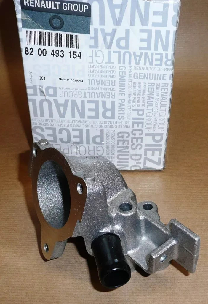 Boîtier thermostat Dacia Logan et Renault Kangoo 1.4 1.6 MPI 8200493154 en résine noire
