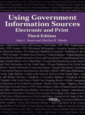 Using Government Information Sources by Jean L. Sears, Marily... - 9781573562881