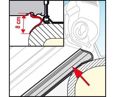 Dichtung RAIN GUARD LOWER FIAMMA - für Markisen F45S/L