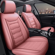 Leatherette Front Rear Car 5 Seat Covers Full Set Cushion Protector Universal Leatherette Front Rear Car 5 Seat Covers Full Set Cushion Protector Universal