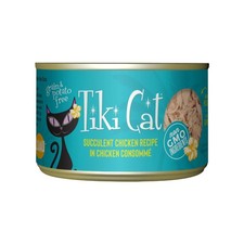 Tiki Cat Luau Grain-Free Wet Food with Poultry or Fish in Consommé - 8 x 6oz Can
