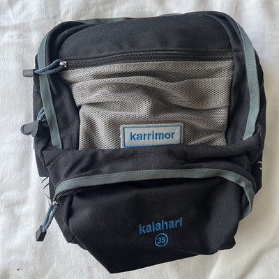 Karrimor Kalahari 35 grün/schwarz Packtasche gebraucht in gutem Zustand mit Regenschutz 