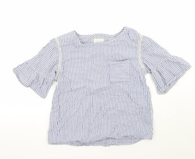 Blaue Basic-Bluse Damen UK Größe 10 von Next