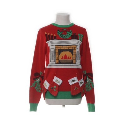 Jule Sweaters, Weihnachtspullover, Größe: XS, Rot/Grün/Weiß, Acryl #YmJ