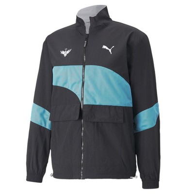 PUMA Melo Clyde Full Zip Jacket Mens Black Casual Athletic Outerwear 53799701