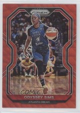 2021 Panini Prizm WNBA Ruby Wave Prizm Odyssey Sims #80 10uo