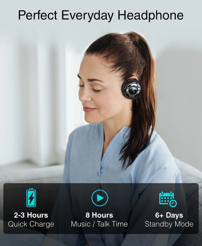 Auriculares estéreo Bluetooth BTH220 - Soporta transmisión inalámbrica de música y Han... Foto 4 de 4