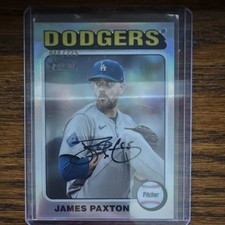 Topps Heritage High Number 2024 James Paxton Dodgers #610 Chrome Silver /225