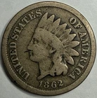 1862 Indian Head Cent Exact Coin Imaged #IND576