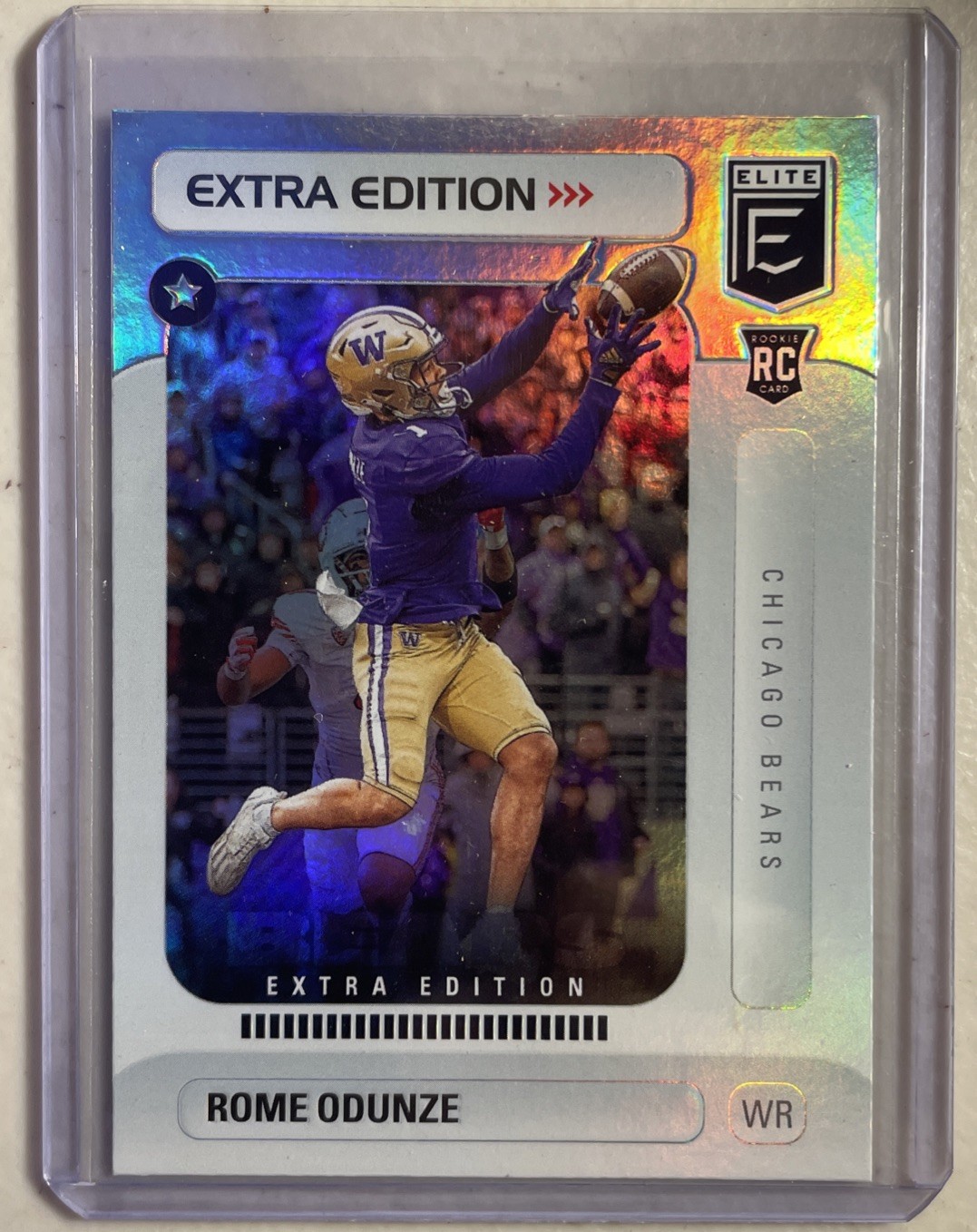 2024 Donruss Elite Extra Edition Foil Rome Odunze #2 Chicago Bears Rookie Card