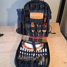 Picnic time 4 person picnic/cooler bag. Stainless