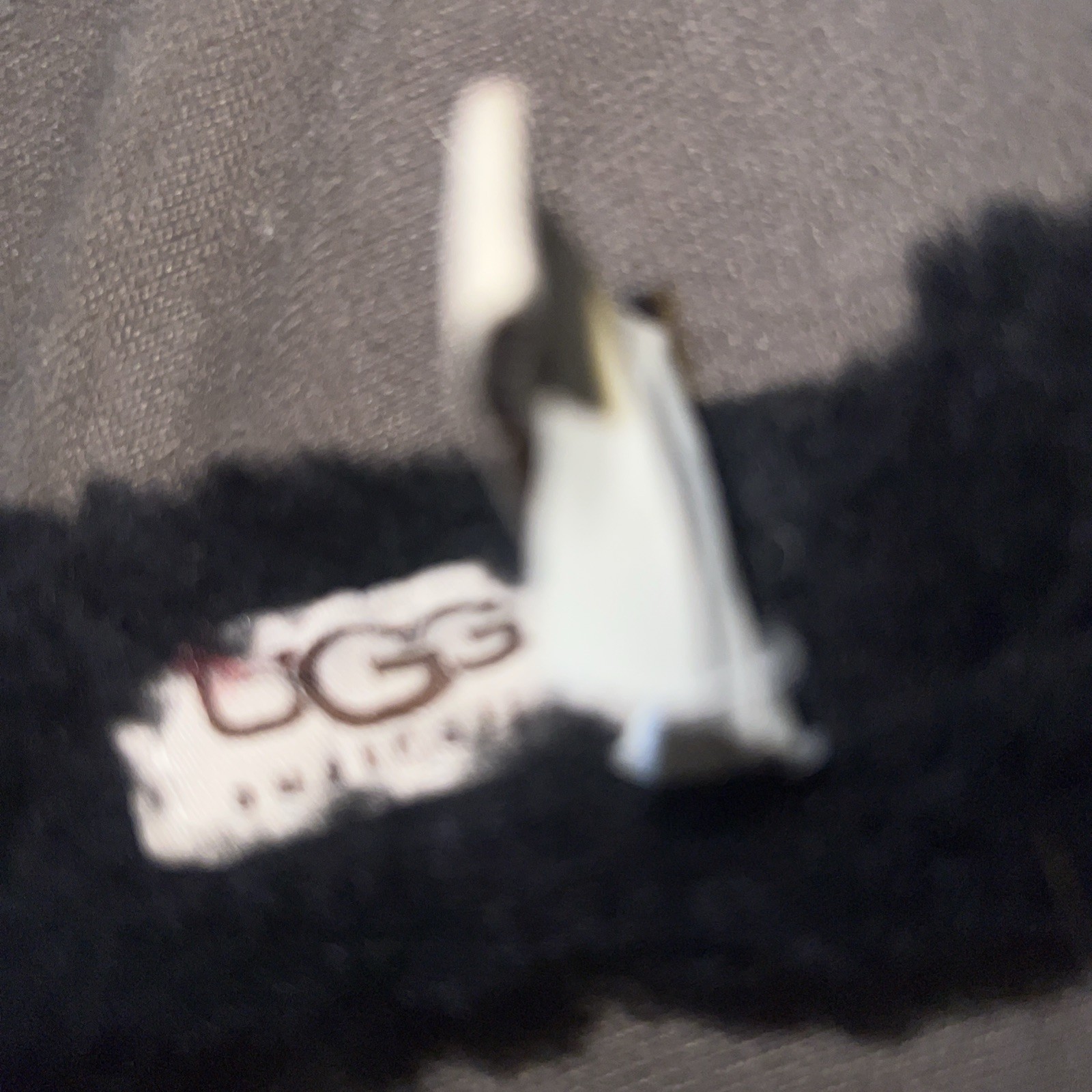 UGG Earmuffs Black Shearling Sheep Skin With Sparkle image 4