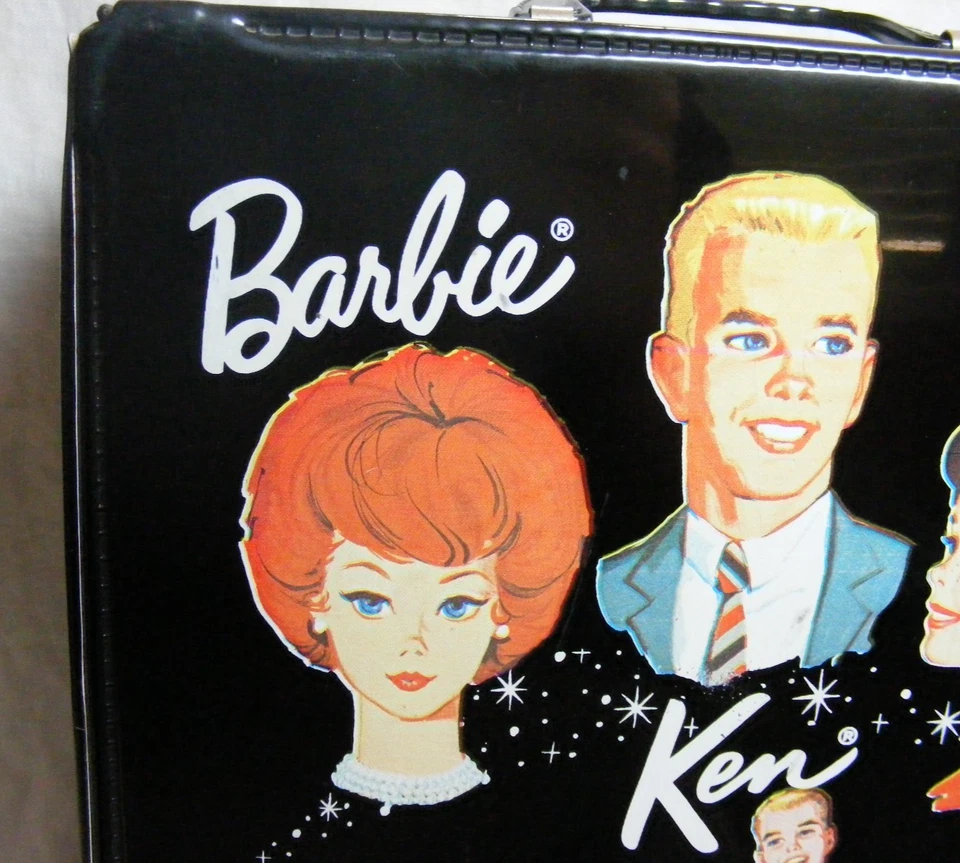 Barbie Collectable Black 1964 Barbie Ken & Midge Doll Carrying Case Mattel Inc. - Image 2 of 4