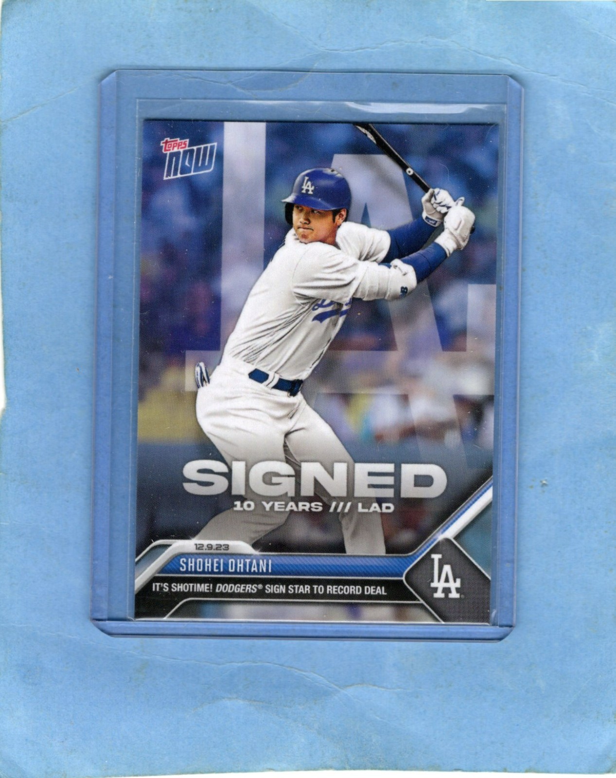 Shohei Ohtani 2023 Topps Now #OS21 Offseason (Print Run: 107,541 