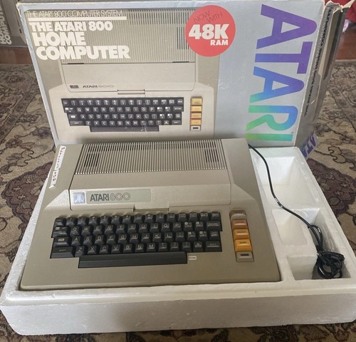 Vintage Atari 800 48K Home Computer W/Orig.Box No Power Supply Untested ...