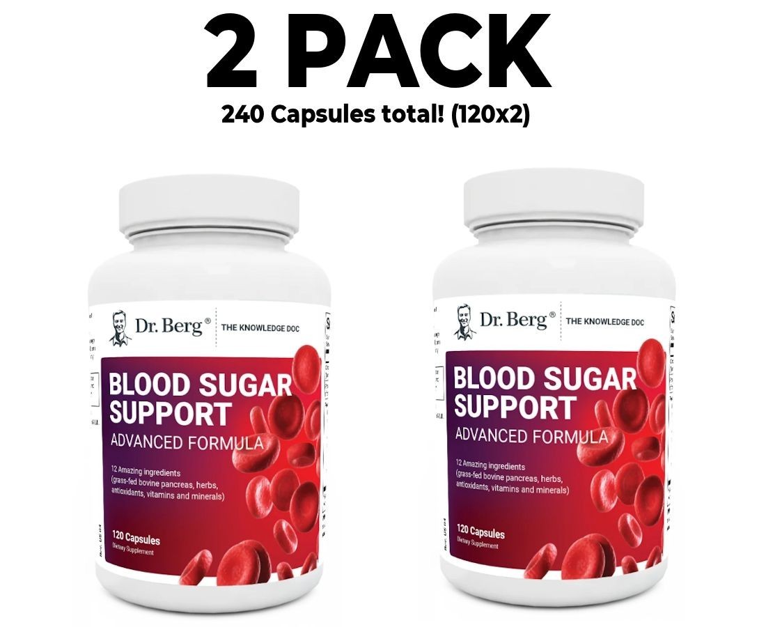 Blood Sugar Support Advanced Formula with Chromium & Potassium 120 Veg Caps x 2
