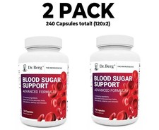 Blood Sugar Support Advanced Formula with Chromium  Potassium 120 Veg Caps x 2