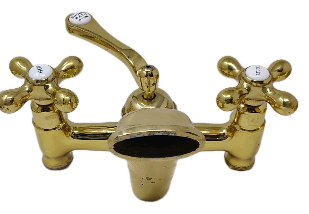 VTG Kingston Brass Freestanding Claw Foot Tub Faucet Shower Head Supply Line LOT