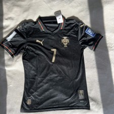 Cristiano Ronaldo New Jersey CR7 black Portugal 25 26 Players Version Size L