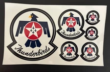 1 Sheets USAF Air Force Thunderbird Stickers 6 Logos Per Sheet Nellis AFB, NV