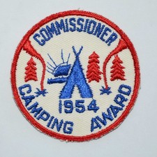 Schenectady Council Commissioner Camping Award patch 1954
