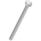 M101.5 x 170mm Hex Head Bolts Screws 304 Stainless Machine Taps 2 PCS Silver