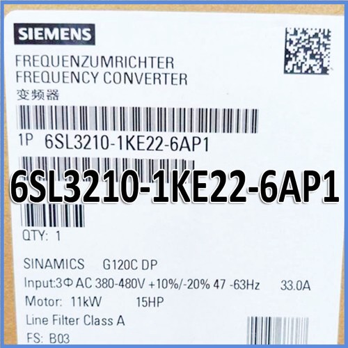 SIEMENS - 6SL32101KE226AF1 - SIE6SL32101KE226AF1 SINAMICS G120C PN 11,0KW FILA