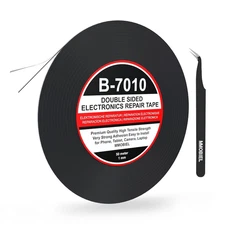 MMOBIEL Double Sided Adhesive Tape 1mm 50m Roll (164ft) Black 1 mm,