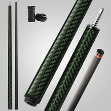 Cuefessnuance Carbon Fiber Pool Cue Stick - Low 11.8 mm, Olive Green