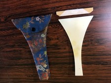 Japanese Shamisen Bachi Pick with Case Traditional Instrument Japan I96