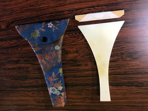 Japanese Shamisen Bachi Pick with Case Traditional Instrument Japan I96