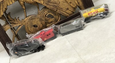 VTG ATLAS TRAIN Co. Shell Oil Co Diecast Ho Scale Train Set Model-4 Pieces