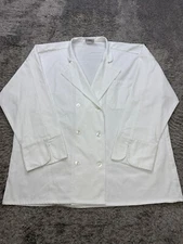 Uncommon Threads Chef Coat Adult 2XL White Double Breasted Kitchen Cook Jacket